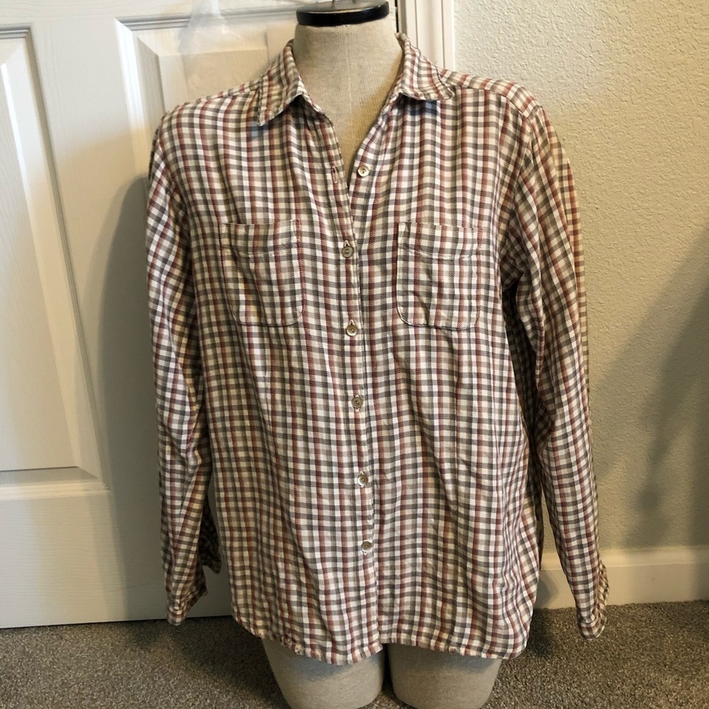 Woolrich Womens Button Up 100% Cotton Shirt / L